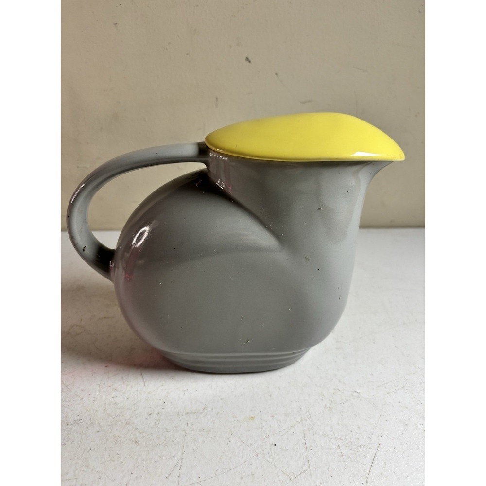 1930's Art Deco Hall Ovenware China-General Electric Refrigerator Pitcher w/Lid